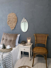 Chic Antique Spiegel m. Dekor oval