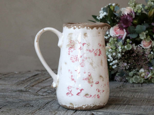 Chic Antique Cannes Kanne m. Blumenmotiv