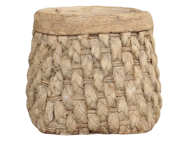 Chic Antique Corte Übertopf m. Geflechtmuster