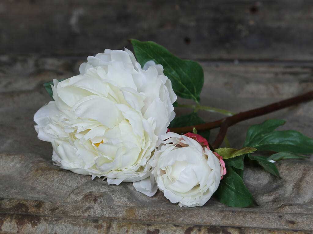 Chic Antique Fleur Pfingstrose – Kammerleuchter Kunstblume