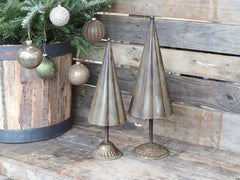 Chic Antique Antiker Weihnachtsbaum aus Messing